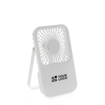 Wiederaufladbarer Tischventilator mit 3 Geschwindigkeiten 5W 1.200 mAh farbe weiß Ansicht mit Druckbereich
