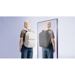 Diebstahlsicherer Rucksack mit wandelbarem Reißverschluss 22 L 16” farbe grau Lifestyle-Bild 4