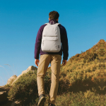 Diebstahlsicherer Rucksack mit wandelbarem Reißverschluss 22 L 16” farbe grau