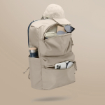 Diebstahlsicherer Rucksack mit wandelbarem Reißverschluss 22 L 16” farbe grau