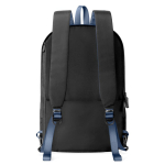Diebstahlsicherer Rucksack mit wandelbarem Reißverschluss 22 L 16” farbe marineblau sechste Ansicht