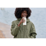 Thermobecher aus recyceltem Kunststoff mit 360°-Deckel Topl 350 ml farbe weiß Lifestyle-Bild