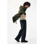 Unisex wattierte wasserdichte Jacke Modern Fit 95 g/m² Iqoniq Thelon farbe khaki dritte Ansicht mit Modell