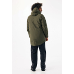 Unisex wattierte wasserdichte Jacke Modern Fit 95 g/m² Iqoniq Thelon farbe khaki fünfte Ansicht mit Modell