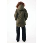 Unisex wattierte wasserdichte Jacke Modern Fit 95 g/m² Iqoniq Thelon farbe khaki