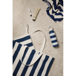 Strandtasche aus recycelter Baumwolle mit Trageriemen und Griffen 390 g/m² farbe marineblau