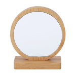 Runde Gedenktafel aus Bambus mit Doppelmagnet farbe holzton erste Ansicht