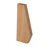 Trophäenplakette mit Holzsockel und Front aus recyceltem Aluminium zweite Ansicht