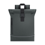 Rolltop-Rucksack mit Reflektorstreifen, sicher, 15” farbe grau erste Ansicht