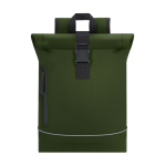 Rolltop-Rucksack mit Reflektorstreifen, sicher, 15” farbe grün erste Ansicht