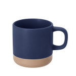 Keramiktasse mit matter Oberfläche und unglasierter Standfläche 350 ml farbe marineblau erste Ansicht
