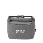 Kühltasche aus recyceltem Kunststoff mit Schnallenverschluss Ansicht mit Druckbereich