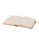 A5-Notizbuch mit Kunstleder-Einband und linierten Seiten dritte Ansicht