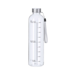 BPA-freie Sportflasche aus Kunststoff mit Hydrationsskala, 1 l farbe transparent erste Ansicht