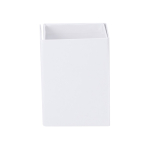 Stiftehalter aus recyceltem Karton mit Haftnotizen und Tafel vierte Ansicht