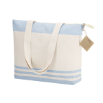 Schultertasche aus recycelter Baumwolle mit Bodenfalte zweite Ansicht