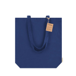 Bio-Baumwolltasche mit Bodenfalte und verstärkten Henkeln 270 g/m² vierte Ansicht