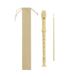 Zerlegbare Kunststoffflöte in 3 Teilen mit Non-Woven-Tasche farbe natürliche farbe erste Ansicht