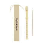 Zerlegbare Kunststoffflöte in 3 Teilen mit Non-Woven-Tasche Ansicht mit Druckbereich