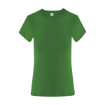 Damen-T-Shirt aus Baumwolle, Kurzarm, 150 g/m² farbe grün erste Ansicht