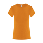 Damen-T-Shirt aus Baumwolle, Kurzarm, 150 g/m² farbe orange erste Ansicht