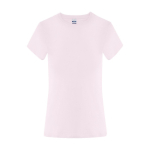 Damen-T-Shirt aus Baumwolle, Kurzarm, 150 g/m² farbe rosa erste Ansicht