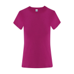 Damen-T-Shirt aus Baumwolle, Kurzarm, 150 g/m² farbe pink erste Ansicht
