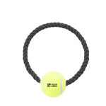 Beißspielzeug mit Tennisball, ideal für Hunde Ansicht mit Druckbereich