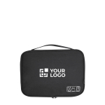 Große Organizer-Tasche aus RPET mit mehreren Fächern Ansicht mit Druckbereich