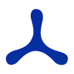 Originelles 3-Flügel-Frisbee, flexibel und leicht aus weichem Gummi farbe blau erste Ansicht