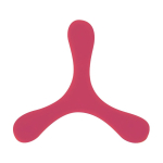 Originelles 3-Flügel-Frisbee, flexibel und leicht aus weichem Gummi farbe rot erste Ansicht