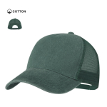 5-Panel-Cap im Washed-Look mit atmungsaktivem, verstellbarem Mesh