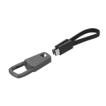 USB-C Lade- und Datenkabel 60 W mit Kunststoffkarabiner zweite Ansicht