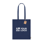 Recycelte Baumwolltasche mit langen Henkeln bedruckt, 140 g/m2 Ansicht mit Druckbereich