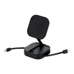 2-in-1 Ladekabel aus Kunststoff mit Magnethalterung 60 W farbe schwarz erste Ansicht