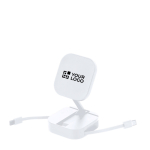 2-in-1 Ladekabel aus Kunststoff mit Magnethalterung 60 W Ansicht mit Druckbereich