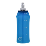Flexible Faltflasche mit matter Oberfläche und Dosierdeckel 250 ml farbe blau erste Ansicht