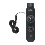 6-in-1-Überlebenspfeife mit LED-Taschenlampe und Band farbe schwarz erste Ansicht