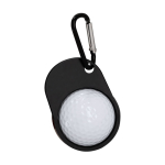 Schlüsselanhänger mit Karabiner und Golfkappen-Design mit Ball farbe schwarz erste Ansicht