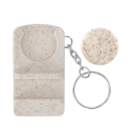 Schlüsselanhänger-Halter aus Weizenstroh mit Einkaufswagenchip farbe natürliche farbe erste Ansicht