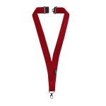 Klassisches Lanyard aus recyceltem Polyester mit Sicherheitsverschluss zweite Ansicht