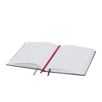 A5-Notizbuch mit Hardcover, 3 Lesezeichenbändern und linierten Seiten dritte Ansicht