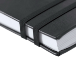 A5-Notizbuch mit Hardcover, 3 Lesezeichenbändern und linierten Seiten siebte Ansicht