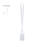 Ausziehbares Lanyard mit abnehmbarem Kartenhalter und Clip