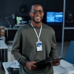 Ausziehbares Lanyard mit abnehmbarem Kartenhalter und Clip fünfte Ansicht