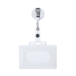 Ausziehbares Lanyard mit starrem Kartenhalter und 70 cm Kordel dritte Ansicht