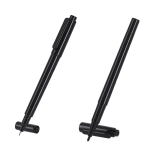 A5-Notizbuch mit Tafel und Ständer aus Kunstleder mit liniertem Papier dritte Ansicht