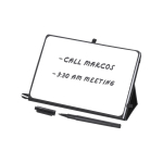 A5-Notizbuch mit Tafel und Ständer aus Kunstleder mit liniertem Papier fünfte Ansicht