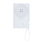 Magnetische Powerbank mit kabellosem Laden 10.000 mAh farbe weiß erste Ansicht