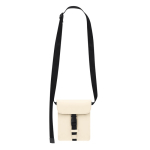 Umhängetasche aus Kunstleder mit Mitteltasche und Schnallenverschluss dritte Ansicht